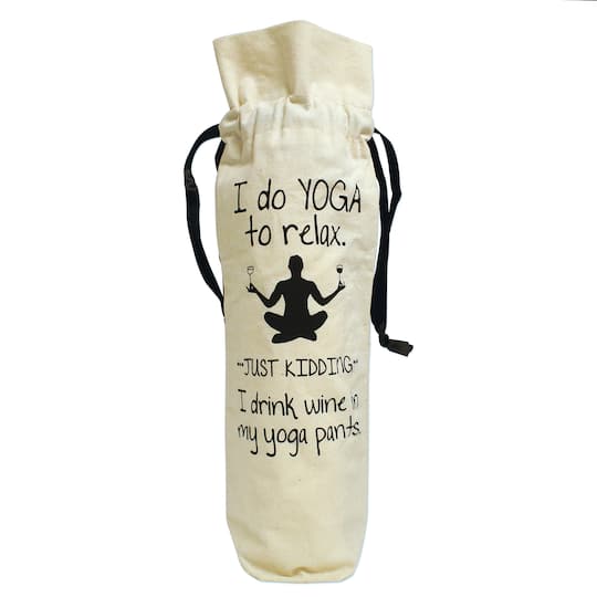 Personality Case™ Yoga Pants Canvas Wine Bag